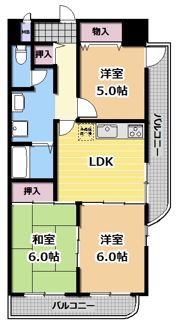 エスポワール南野の間取り画像