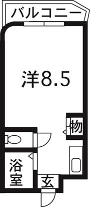 ユニテック渡鹿の間取り画像
