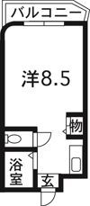 ユニテック渡鹿の間取り画像