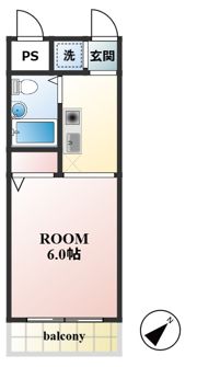 ウインズ落合の間取り画像
