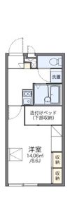レオパレスアゼリア ヒルの間取り画像