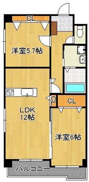 エルティアラ上富野IIの間取り画像