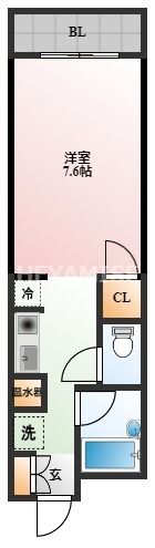 浦岡マンションの間取り画像