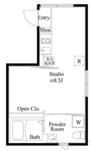 アンベリール御徒町の間取り画像