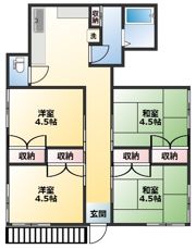 高田荘の間取り画像