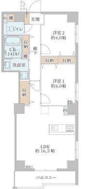 クレアーレ元町の間取り画像