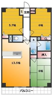 スターハイム朝霞の間取り画像