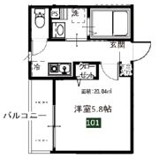 メルディア西浦和Aの間取り画像
