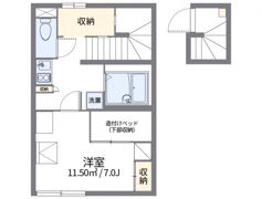 レオパレスのぼり川の間取り画像