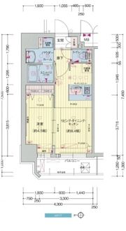 プレサンス梅田東グラッドの間取り画像