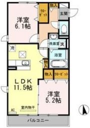 Raffine大坪の間取り画像