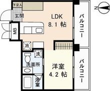 ヒルヴィスタ三滝の間取り画像