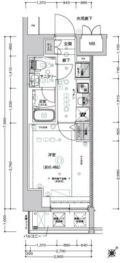 CREST TAPP新横浜の間取り画像