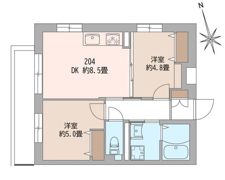 長手門テラスの間取り画像