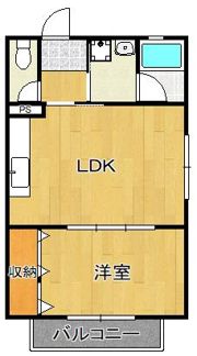 トレゾア湯川新町A棟の間取り画像