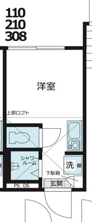 Nano北新宿2の間取り画像