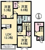 グランドール津高 壱番館の間取り画像