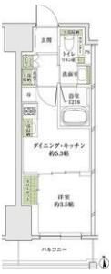 ザ・パークハビオ同心プレイスの間取り画像