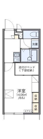 レオパレスアルモニーの間取り画像