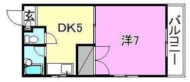 ルナ・ソレイユ桑原の間取り画像
