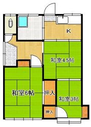 中尾二丁目長屋の間取り画像