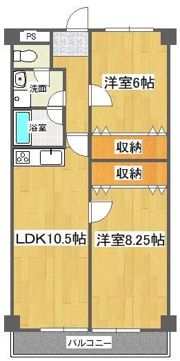 第14柴田マンションの間取り画像