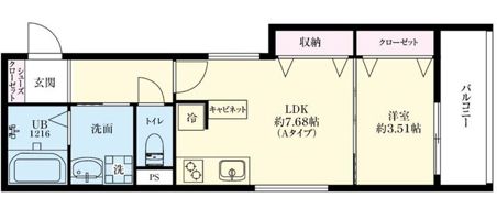 フェリシア馬出アバンザの間取り画像