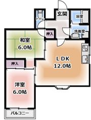 コーポ大東の間取り画像