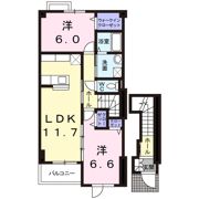 シエルブリュ Bの間取り画像