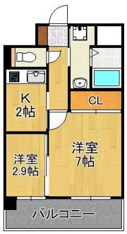 アベニュー黒崎の間取り画像