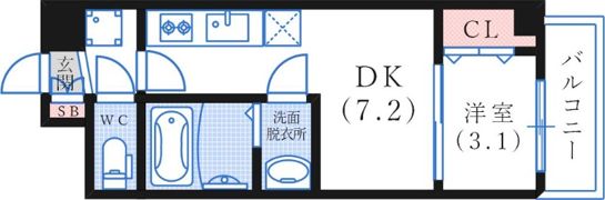 アドバンス神戸レイソレの間取り画像