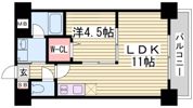 グレンパーク兵庫駅前の間取り画像