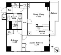 アクロス目黒タワーの間取り画像