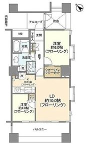 エティア目黒ウエストタワーの間取り画像