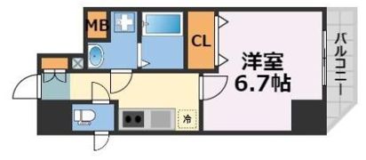 アクアプレイス江戸堀の間取り画像