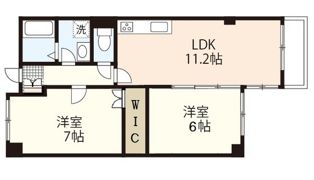 ロジェ岡山の間取り画像