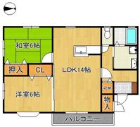 コーポ大谷13の間取り画像