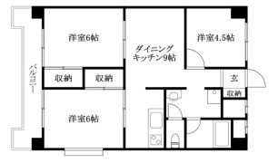 フェリオ市駅西1の間取り画像