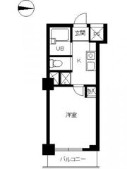 スカイコート新宿御苑前の間取り画像