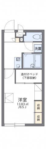 レオパレスなかちの間取り画像