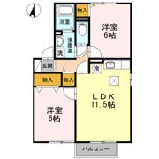 グリーンベルズ C棟の間取り画像