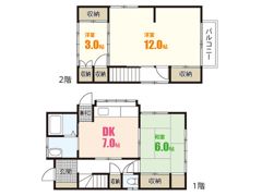 毘沙門台1丁目貸家の間取り画像