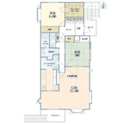 桃井4丁目戸建二階の間取り画像