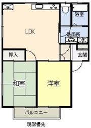 コーポ渡部の間取り画像