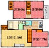 亀山戸建ての間取り画像