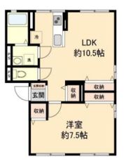 No3山麓荘の間取り画像