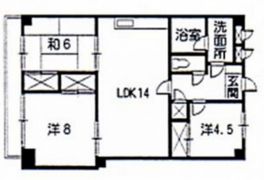 グランドハイツ舟入の間取り画像