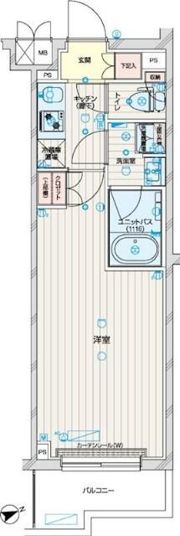ルーブル武蔵新城七番館の間取り画像