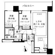 プラウドタワー小岩ファーストの間取り画像