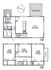 逗子市小坪1丁目戸建の間取り画像